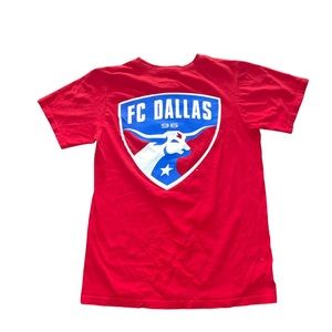 FC Dallas Double Sided Logo T-Shirt by ADIDAS: Adult Medium: MLS: Dallas Burn